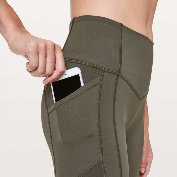 Lululemon Athletica All The Right Places II crop 23” in Dark Olive - Picture 5 of 8